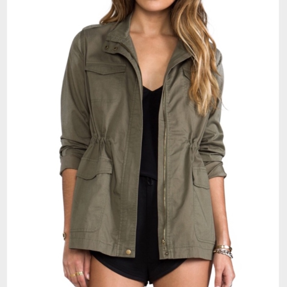 Jack by BB Dakota Olive Green Utility Jacket